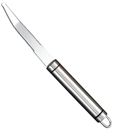 TangYang Cortador de Pomelo de Acero Inoxidable, Cuchillo de Pomelo dentado Curvo, pelador de cítricos de Naranja, Herramienta de pelado de Cocina