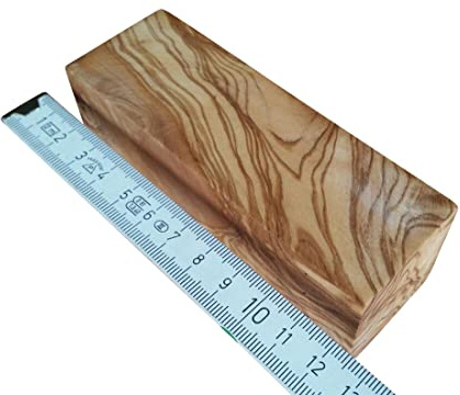 D.O.M. Drechselholz aus naturbelassenem Olivenholz 40 x 40 x 120 mm