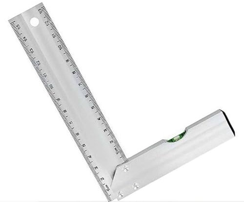 6 150mm Carpenter Square Aluminium Spirit Level Set Measuring Ruler Measure