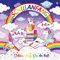 20 Servietten Einschulung Einhorn Mädchen für Schulanfang Schule Schuleinführung mit Regenbogen und dem Spruch Schön, dass Du da bist. Auch für Serviettentechnik. Tischdeko Schulanfang 33x33cm