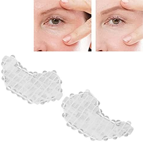 ANKROYU Jade Augenmaske, Jadestein Augenkühlungs Kältepads, Reduzieren Schwellungen, Straffen, Lindern Druck, Quarzstein Augenklappe, Mondförmige Augenpflege Patches Für Geschwollene Augenringe