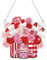 Alluring 5D DIY Diamond Painting Anhänger Diamant Painting Bilder Valentinstag Kranz Set Diamond Painting Fensterbilder Ornamente Diamant Malerei Bilder für Dekoration (Auto Valentinstag)