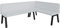 FURNISTAR Eckbank Akiko Metal A - Eckbankgruppe für Ihrem Esszimmer, Küche modern, Sitzecke, Essecke. Perfekt für Küche, Büro und Rezeption. Solide und Starke Verarbeitung. (196x142-Rechts-Soft17)