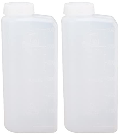2 Stück 600 ml 2-Takt-Öl-Benzin-Kraftstoff-Mischflasche, professioneller Mischbehälter für Kettensägen-Bügelmaschinenflaschen, präzise Mischung