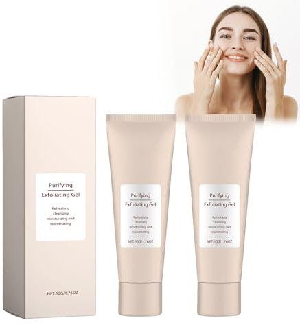 Purifying Exfoliating Gel, Peeling-Gel, Gesichts- und Körperpeelingreiniger, tiefenreinigendes Peeling für die Hautpflege, sanftes Peeling, beruhigend und erfrischend für alle Hauttypen