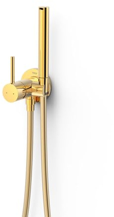 TRES 134123OR STUDY Grifo Monomando Empotrado con Ducha para Inodoro Color Oro 24K