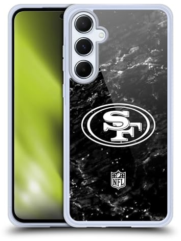 Head Case Designs Offizielle NFL Marmor San Francisco 49ers Artwork Gel Handyhülle Hülle [Militärischer Schutzgrad] Kompatibel mit Samsung Galaxy A55 5G