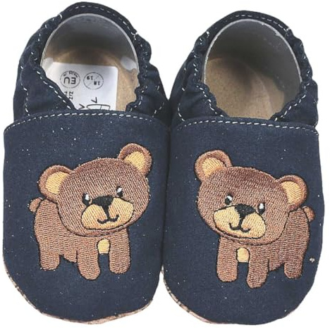 HOBEA-Germany vegane Kinderschuhe RecyStep aus recyceltem Material | waschbar, vegane Kinderschuhe, IGR zertifiziert (ergonomisches Produkt), Barfußschuh, Hausschuh