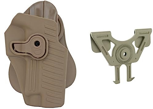 Right Hand Tactical Gun Holster Hunting Shooting for SIG SAUER P220 P225,P226,P228,P229,Norinco NP22 Military Pistols Case(Tan)
