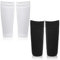 2 Paar Stutzenhalter Fußball Schienbeinschonerhalter Fussball Schienbeinschoner Socken Weich Wadenärmel Schienbeinschutz Schwarz & Weiß Atmungsaktiv Schienbeinschonerhalter für Anfänger Laufen