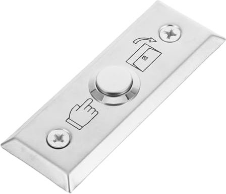 ANDRESLAD Stainless Steel Door Access Control Switch Lock Switch Doorbell Accessory Push to Exit Button Door Bell Ringer Button Replacement Wall Plate for Doorbell