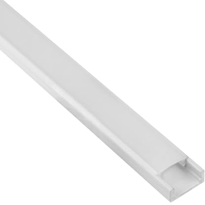 A15 LED Aluprofil weiß LED-Schiene für LED-Streifen mit Abdeckung 1m milky | Für sauber eingelegte LED-Streifen mit geschützter Führung und gleichmäßiger Lichtverteilung, Abdeckung milky