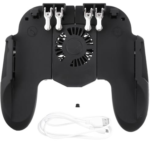 RORPOIR Gatillo de Juego Ajustable para Teléfono Controlador Móvil Mango Portátil Material Abs Orificios de Disipación de Fácil Instalación Compatible Juegos para Celular