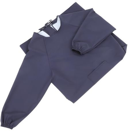 HYTROVE Sleeve Apron with Pocket Dark Oilproof Cooking Apron for Men and Women for Cleaning and Gardening