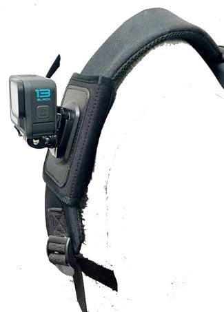 KASINshooting Backpack Shoulder Strap Velcro Clip Pad Mount with 360 Degree Rotating Base and Phone Clip for Go pro Hero 13/12/11/10/9/8 Insta 360 One Action Cameras and Smartphone