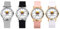 JewelryWe Damenuhr One Piece Uhren: 4er Set Anime Cartoon Totenkopf Schädel Analog Quarz Armbanduhr Unisex Silikonarmband Römische Ziffern Ultradünne Sport Lässige Uhr für Damen Herren Kinder
