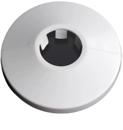 ITTRUH Runder Wand-Split-Flansch, Flansch-Rohrabdeckung, 2-teilige Kunststoff-Wandloch-Kanalabdeckung, Dusch-Eckventil-Rohrstopfen-Dekorationsabdeckung, Split-Typ, Küchenarmatur-Zubehör(21mm)
