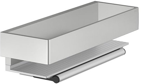 Keuco EDITION 11 Duschablage mit Glasabzieher, abnehmbar, 11159210000, Farbe: Edelstahl-finish