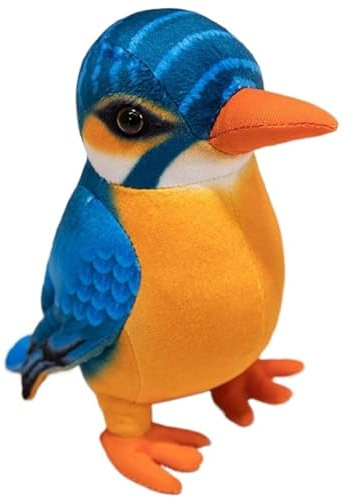 KUKUShining Specht Plüsch, Weiche Kuschelige Stofftiere Puppen Realistisches Vogel Plüschtier Pädagogisches Spielzeug for Lustige Geschenke(Blue,25cm/9.8in)