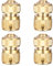 Zocipro 4Pcs 1/2 Brass Garden Hose Connector, Hose End Quick Connect Fitting, Garden Hose Nozzle Connect Kit for Gardening Kitchen Outdoor Tap Connector