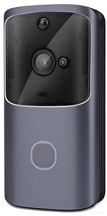 SMTYXS Wireless WiFi Video Doorbell 720P Smart Camera Door Bell Remote Visual Intercom Night Vision Home Security For Apartment(M10 gray)