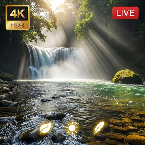 River Splash 4K – Waterfall Stream Relax Screensaver
