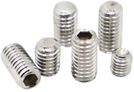 Vis sans tête à six pans creux, Vis sans tête en acier inoxydable 304, M2-M8, 3-30mm, douille hexagonale, pointe de tasse, ensemble poignées porte 916(5mm)