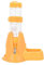 MOACC Hamster Water Bottle, No Drip Automatic Feeder Water and Food Dispenser, Small Animal Drinking Bottle Ideal for Guinea Pig, Rat, Rabbit, Dwarf, Gerbil, Chinchilla(125ML, Yellow)