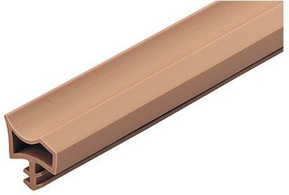 Gedotec Joint Calfeutrage Porte Fenêtre - Bande M 3967 pour Isolation Phonique et Thermique de Joint de Porte - Arrêt de Porte Isolant - Rouleau PVC Flexible - Largeur: 12 mm - Butée: 5 mm – Beige