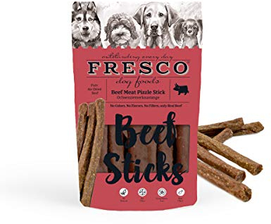 Fresco Ochsenziemer-Kaustangen 12 cm | 10 Stück | Ergänzungsfuttermittel für Hunde | Aus natürlicher Rinderkopfhaut und natürlichen Ochsenziemern hergestellt