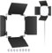 Neewer Professional LED Video Light Barn Door for 480 LED Light Panel, Solid Metal Construction (Only Barndoor Included)