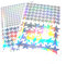 Finest Folia 309 Sterne Aufkleber Set Sticker Deko Folie selbstklebend Glitter Hologramm Oilslick Bastelmaterial zum Basteln (Hologramm K016)
