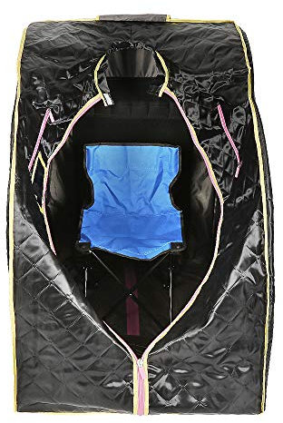 Flyelf Infrarouge Sauna Portable,Boîte de Sauna, pour Appareil de Chauffage de Spa Personnel Détoxifiant Perdre du Poids 98 x 70 x 80 cm (Noir Infrarouge)