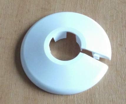 Be-Creative Radiator Pipe Collars Plastic Covers - Pack of 4, 10mm (White)