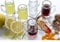 Chabrias Ltd German Beer Stein Glass 2 Pint/Mini Classic Beer Tankards & Mugs | 2 Pint Glass Stein (6, Mini Shot)