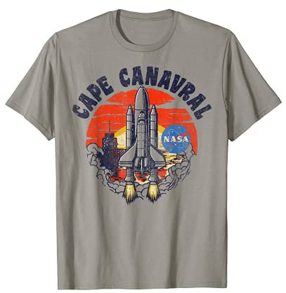 NASA Cape Canaveral Beach Launch Sunset T-Shirt