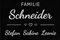 Personalisierte Fußmatte | Familie & Paare | Heimathafen | Herzdesign (Familie #1)