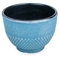 Aromandise Tasse en Fonte Bleue et argentée