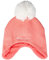 Champion Unisex-Kinder und Jugendliche Junior Knit Beanie-Mtze, IntensivRose/Weiß, Einheitsgröße für alle