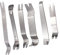 Gebildet 6pcs Strumento di Rimozione in Acciaio Inossidabile per Rifiniture per Auto, Kit di Rimozione Forte per Cruscotto Audio per Porte Interne Dell'auto, per Impieghi Gravosi