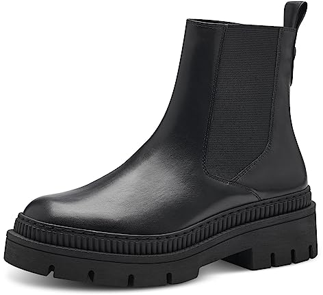 MARCO TOZZI stivali Chelsea da donna vegani senza chiusure color nero (black) 41 EU
