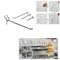 My Shopfittings 25 X Heavy Duty PEGBOARD PEG|Board|Wall PEGBOARD 1|25MM Prong|Hook|ARM Display (15CM OR 6 INCH OR 150MM)