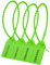 Lzbignun 100 sellos de seguridad de plástico numerados para extintores de incendios, pestañas de seguridad desechables con autobloqueo (verde)