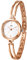 JewelryWe Uhren Damen Analog Quarz Armbanduhr Elegant Klein Einfach Metallarmband Beiläufige Uhr Spangenuhr für Frauen Mädchen Rosegold