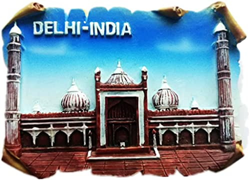 New Delhi India New Delhi India Magnet Kühlschrank Kühlschrank Magnet Dekoration Aufkleber Souvenir Harz Handwerk Küche Whiteboard