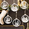 Wooden Christmas Ornaments Hanging Reindeer Christmas Ornaments 6Pcs, Wooden Baubles Reindeer Elk Pendants Decor 3-Layer Farmhouse Ornaments For Christmas Tree Decor Festive Events Gift Supplies
