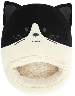 balvi Fußwärmer Kitty FRAC Farbe Schwarz und Weiß Eine Katze, die Dich warm hält Aus Polyester 20 x 3