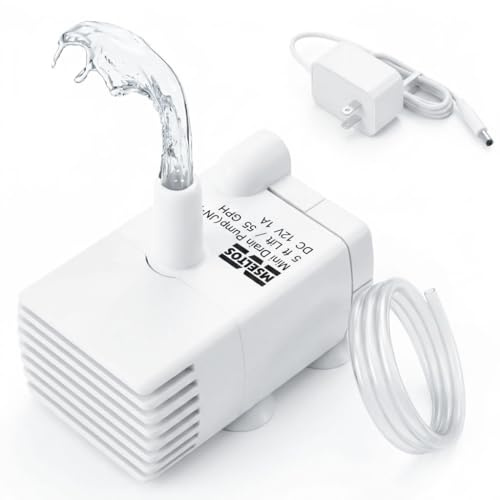 Bomba de sumidero pequeña automática con sensor de agua, elevación de 5 | Mini bomba de condensado de 115 V/230 V, con interruptor flotante para deshumidificador, aire acondicionado, máquina de hielo