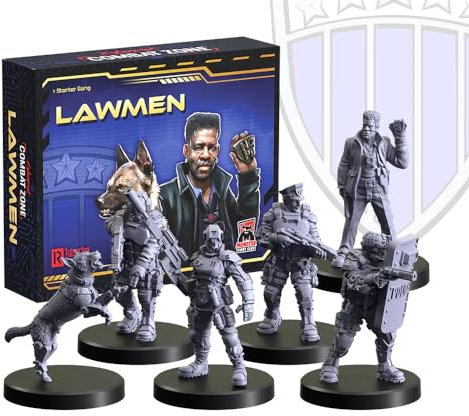 Monster Fight Club Cyberpunk Red Combat Zone Miniatures Erweiterung: Lawmen Starter Gang
