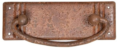 Antikas - Schubladengriff,Serie Washington,6er Pack| Eisen rostig | H3,3xB9,4cm